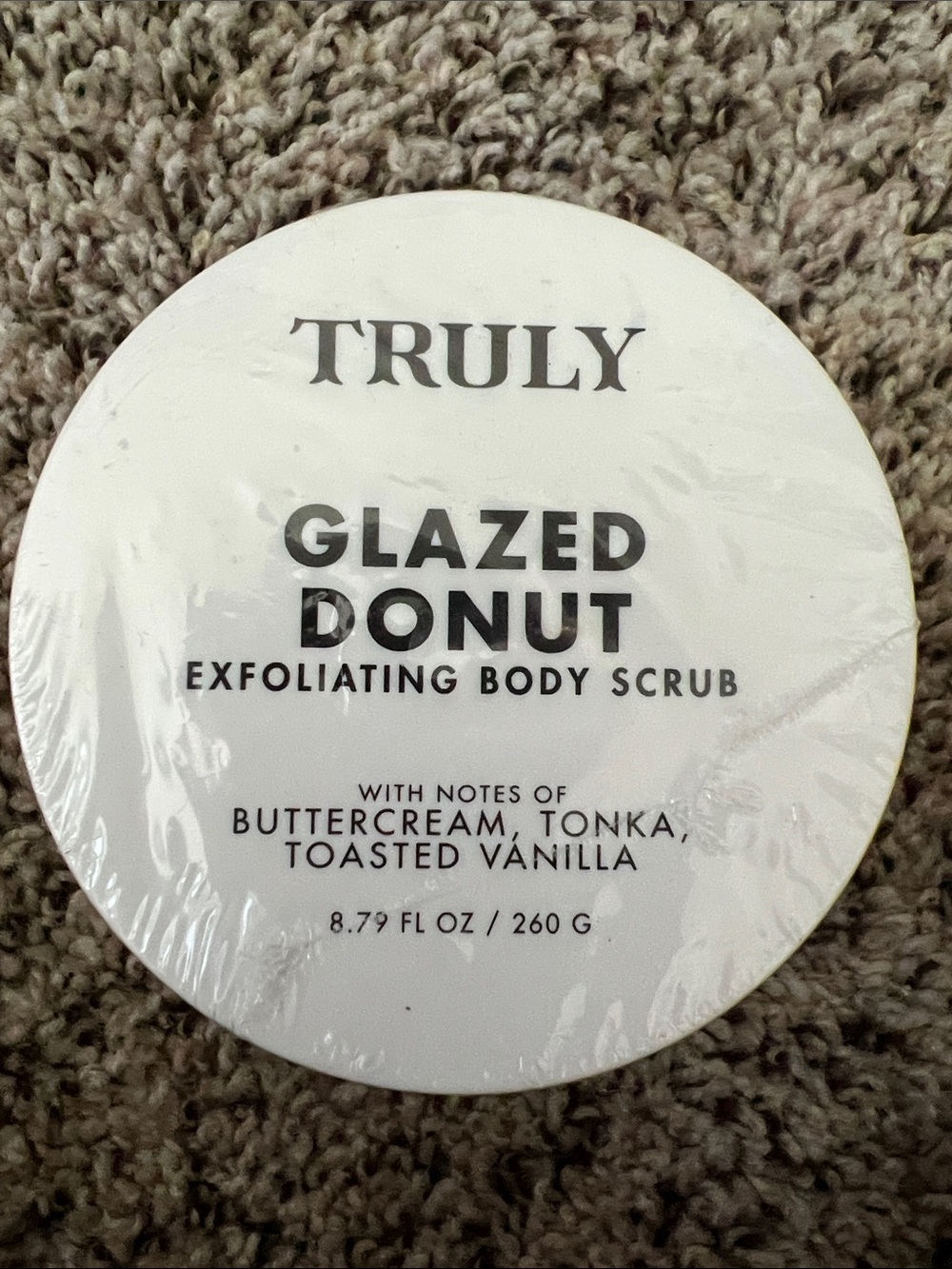 TRULY Glazed Donut Exfoliating Body Scrub — White